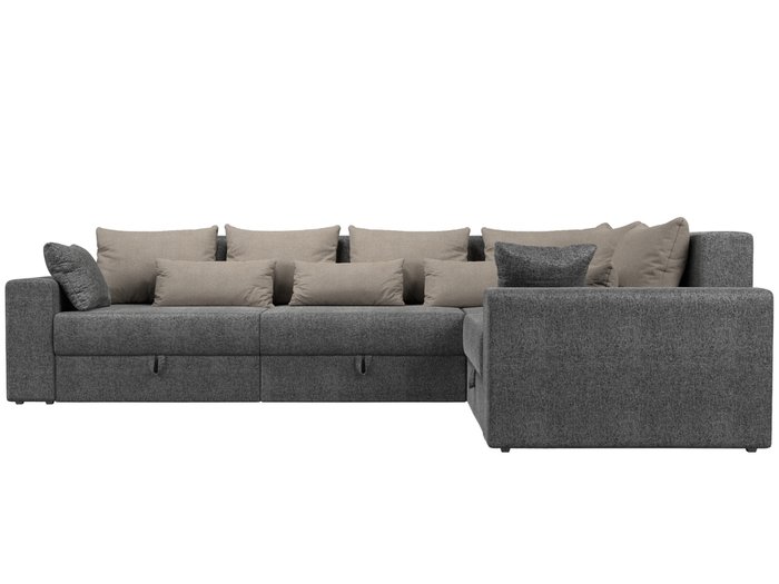 Угловой диван-кровать Мэдисон Long серо-бежевого цвета правый угол - купить Угловые диваны по цене 68990.0