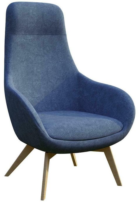 Кресло Арель синего цвета