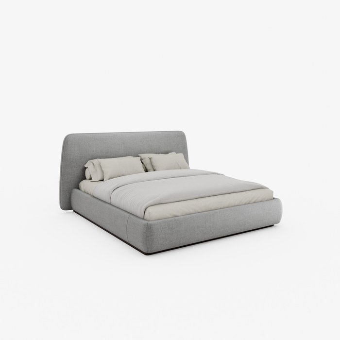 Кровать Bruno 180х200 серого цвета с подъемным механизмом Кровать Bruno 180х200 серого цвета с подъемным механизмом