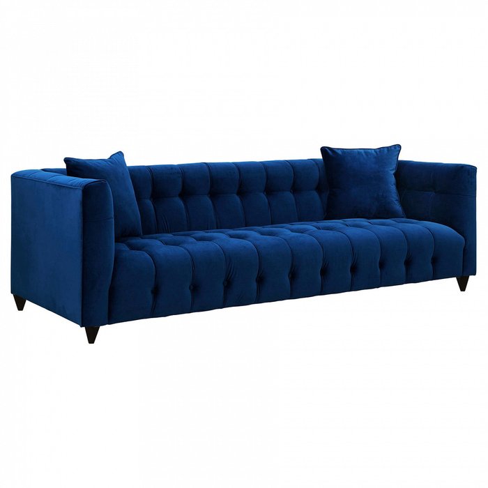 Диван Nara синего цвета - купить Прямые диваны по цене 77000.0