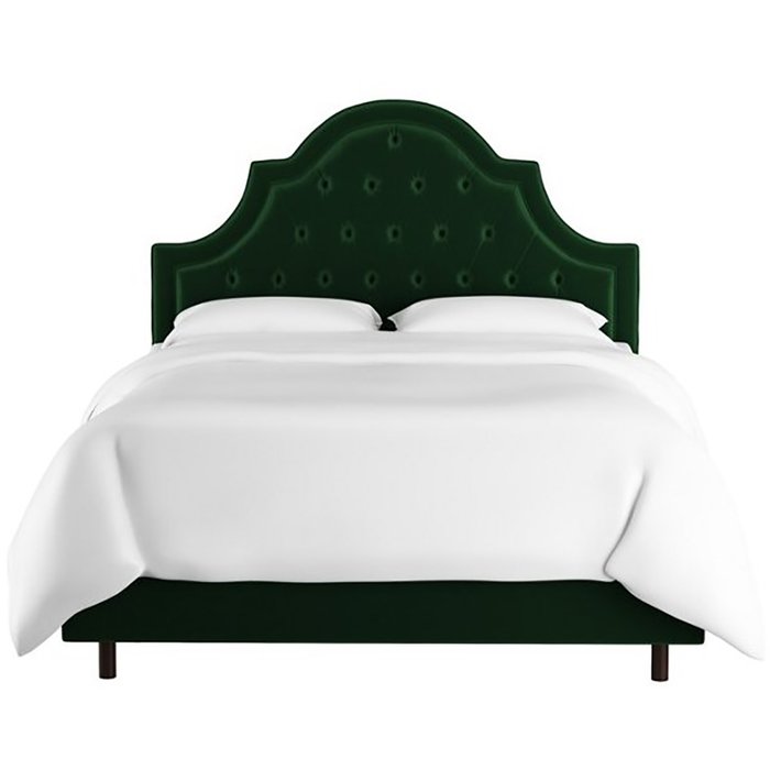 Кровать Harvey Tufted Emerald Velvet 160х200