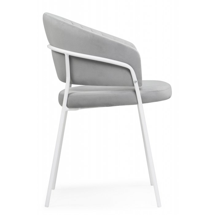 Обеденный стул Лео серого цвета - лучшие Обеденные стулья в INMYROOM