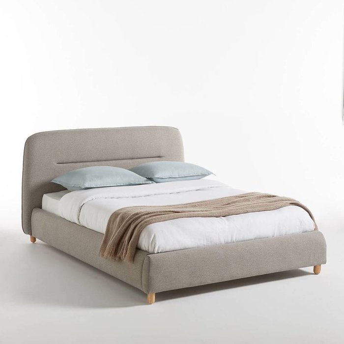 Кровать Numa 160x200 серого цвета