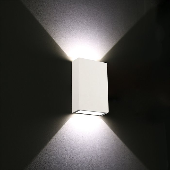 Фасадный светильник Arte Lamp ALGOL A2750AL-2WH - купить Настенные уличные светильники по цене 1390.0
