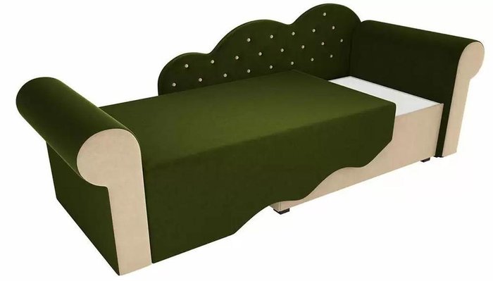 Диван-кровать Тедди бежево-зеленого цвета  - купить Прямые диваны по цене 21290.0