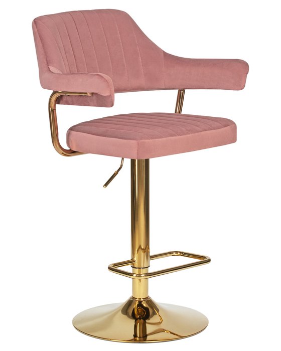 Стул барный Charly Gold розового цвета - купить Барные стулья по цене 13380.0