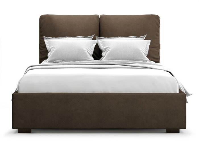 Кровать Trazimeno с  ортопедическим основанием без ПМ 180х200 шоколадного цвета - купить Кровати для спальни по цене 40000.0