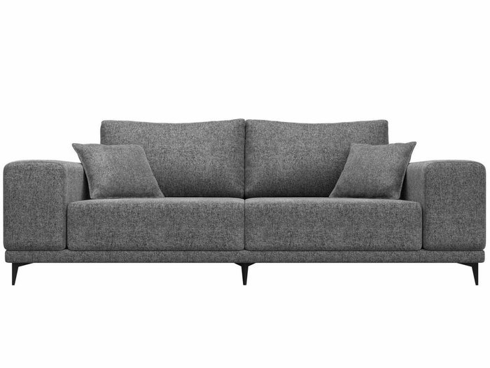 Прямой диван Льюес серого цвета  - купить Прямые диваны по цене 40999.0