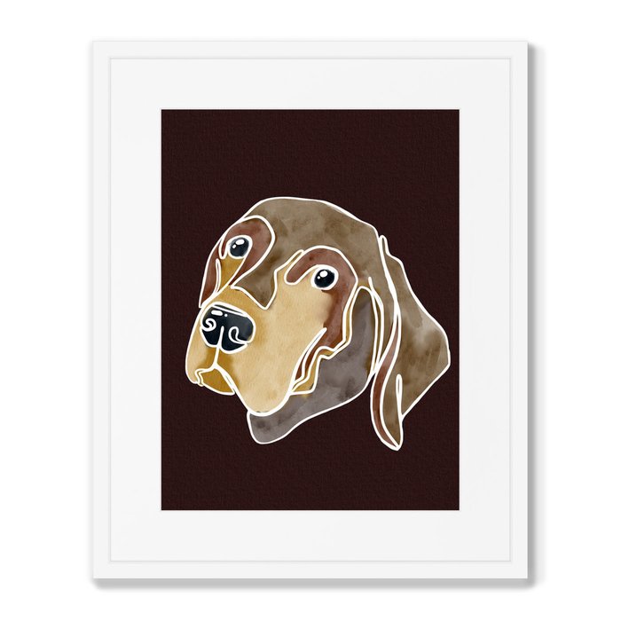 Набор из 2-х репродукций картин в раме Happy dogs, No2 - лучшие Картины в INMYROOM