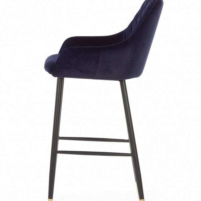 Барный стул Ivar с обивкой синего цвета - купить Барные стулья по цене 12566.0