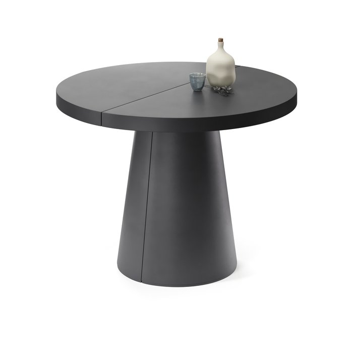 Обеденный стол раздвижной Кастра ХL черного цвета - лучшие Обеденные столы в INMYROOM