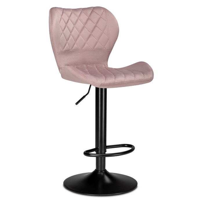 Барный стул Porch розово-черного цвета