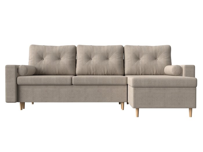Угловой диван-кровать Белфаст бежевого цвета  правый угол - купить Угловые диваны по цене 51999.0