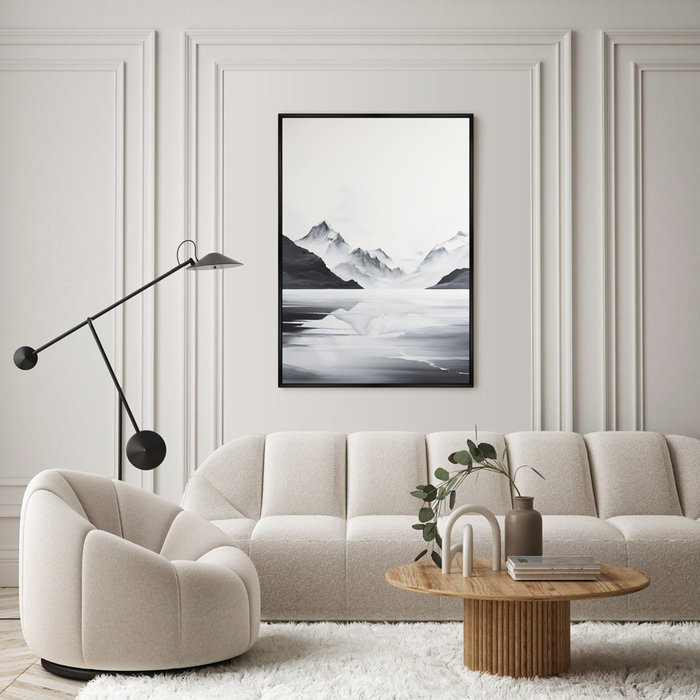 Репродукция картины Landscape collection, Reflection, No 1, 2024г. - лучшие Картины в INMYROOM
