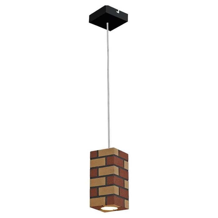 Подвесной светильник Loft из металла и камня 