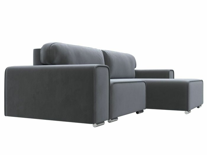 Угловой диван-кровать Лига 029 серого цвета правый угол - лучшие Угловые диваны в INMYROOM