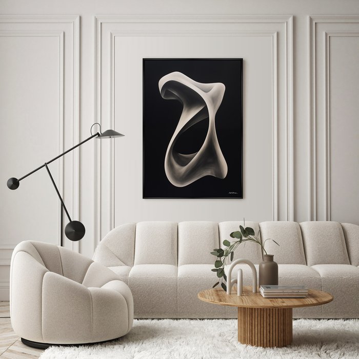 Репродукция картины Streamlined shapes, No 1, 2024г. - лучшие Картины в INMYROOM