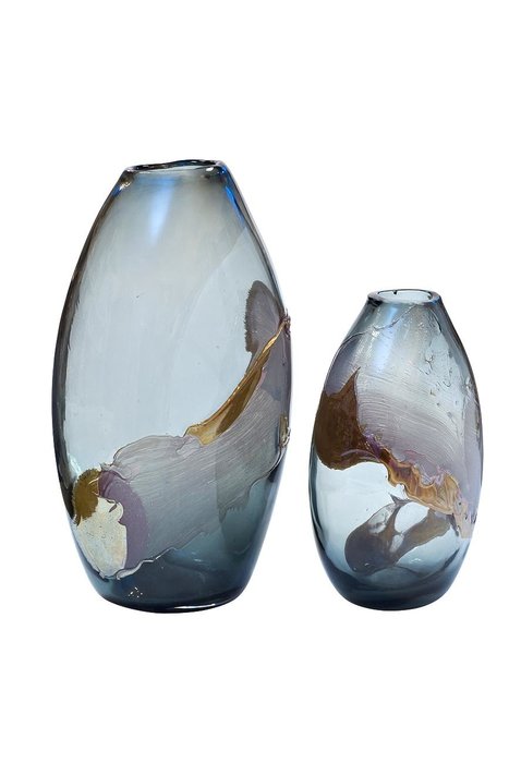 Стеклянная ваза цветная - купить Вазы  по цене 6220.0