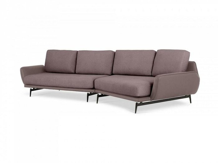 Угловой диван правый Ispani коричневого цвета - купить Угловые диваны по цене 165420.0