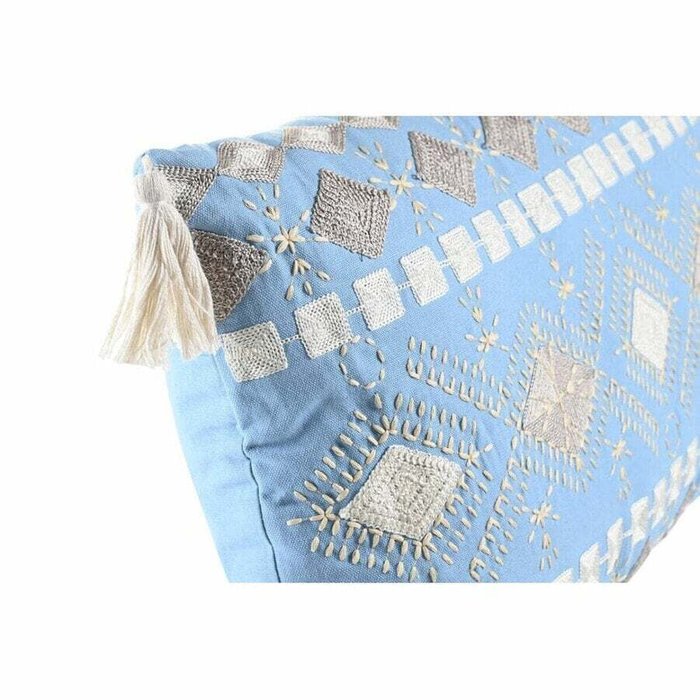 Подушка DKD Home Decor 60 x 15 x 35 см Синий Белый - лучшие Подушки для сна в INMYROOM Подушка DKD Home Decor 60 x 15 x 35 см Синий Белый - лучшие Подушки для сна в INMYROOM