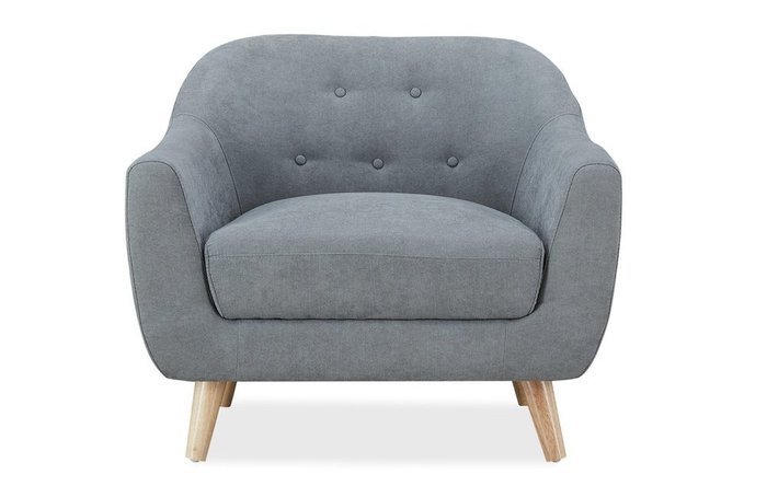 Кресло Stockholm серого цвета - лучшие Интерьерные кресла в INMYROOM