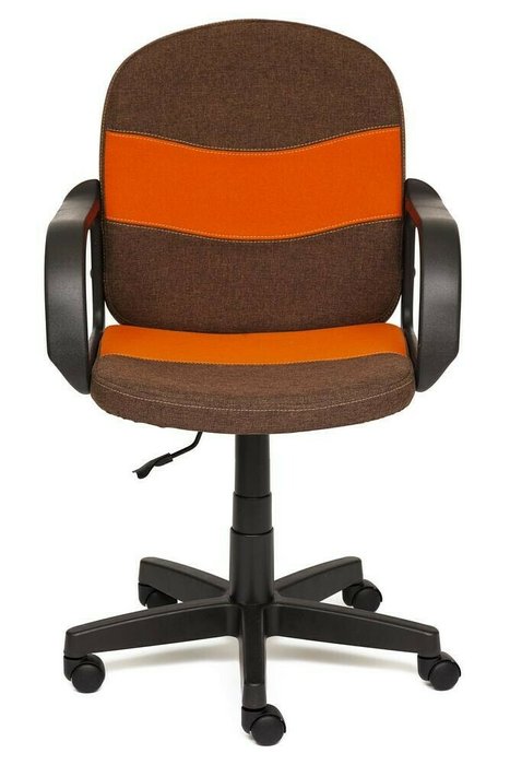 Кресло офисное Baggi коричнево-оранжевого цвета - лучшие Офисные кресла в INMYROOM