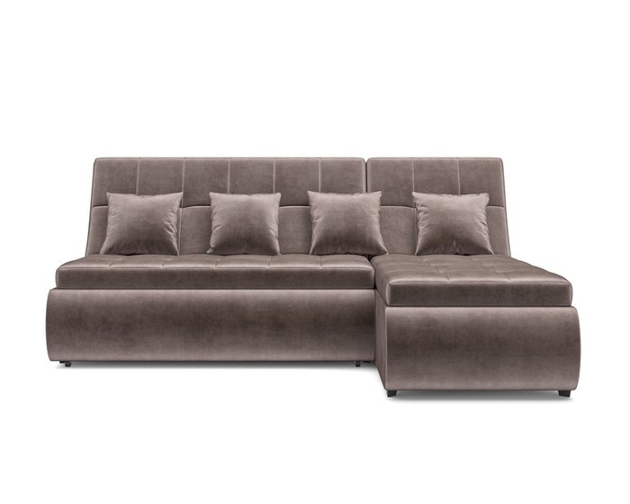 Угловой диван-кровать Дубай серо-коричневого цвета - купить Угловые диваны по цене 39990.0