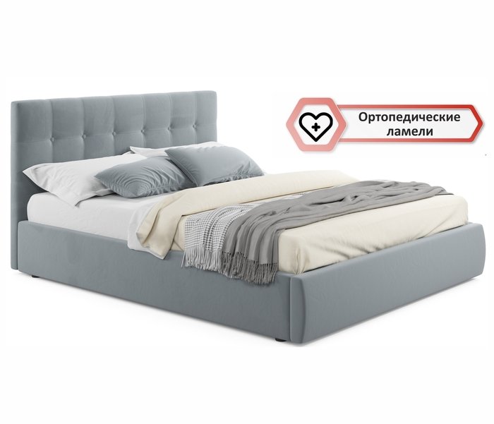 Кровать Selesta 180х200 с матрасом серого цвета - лучшие Кровати для спальни в INMYROOM