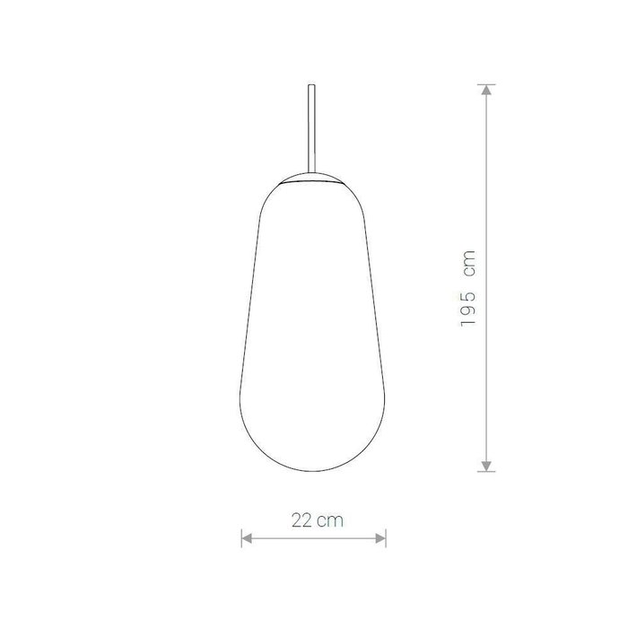 Подвесной светильник Pear L с прозрачным плафоном - купить Подвесные светильники по цене 29940.0