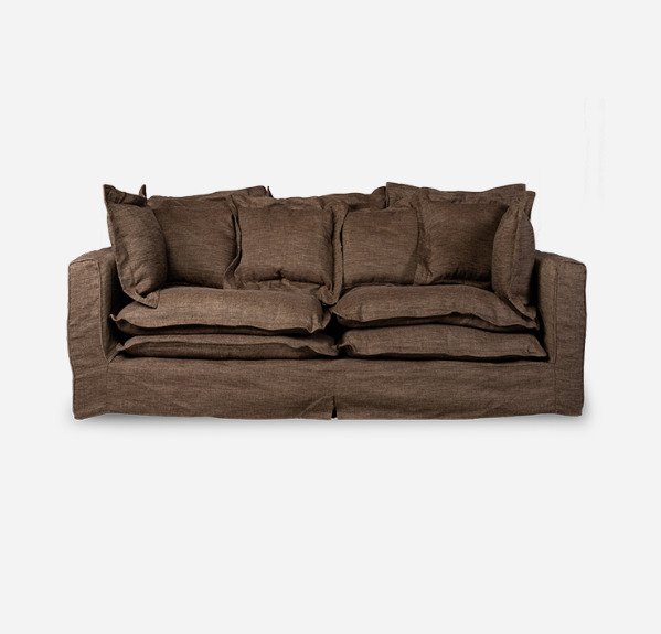 Диван Norbiton двухместный коричневого цвета - купить Прямые диваны по цене 272702.0