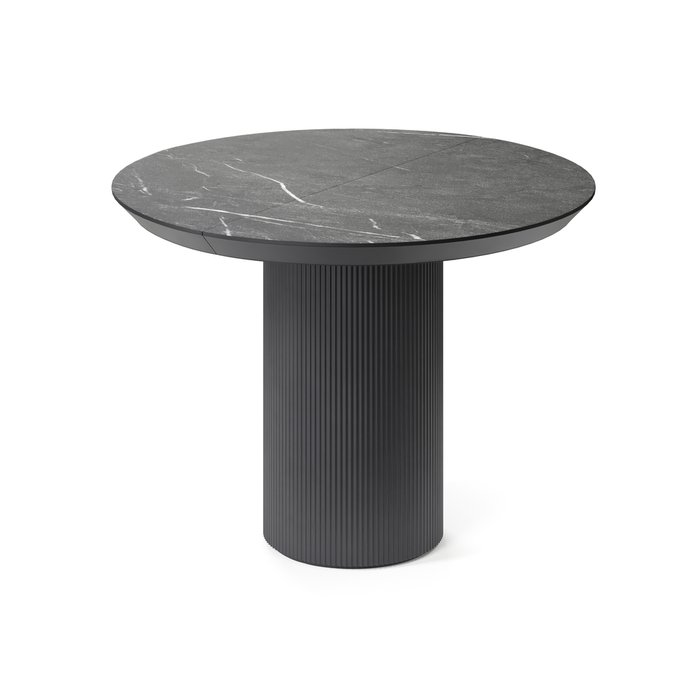 Обеденный стол раздвижной Вега М черного цвета