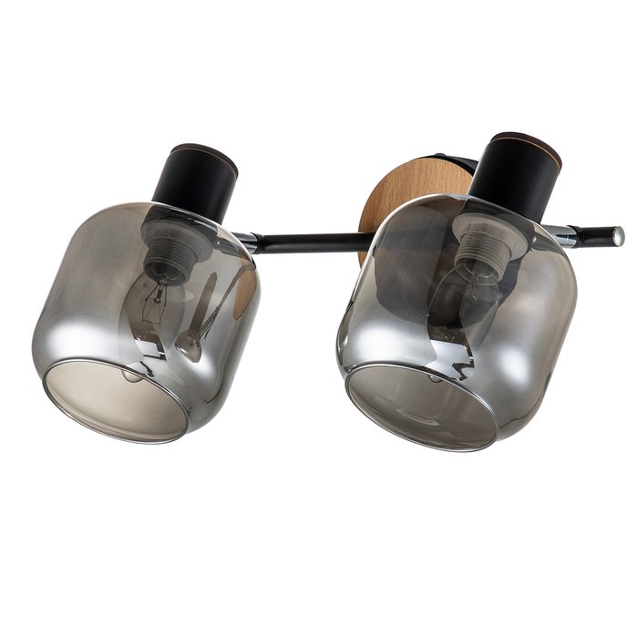 Настенный светильник Hugge с серыми плафонами  - купить Бра и настенные светильники по цене 4040.0