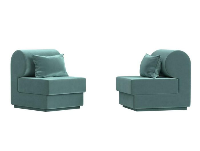 Набор из двух кресел Кипр бирюзового цвета - купить Комплекты мягкой мебели по цене 51998.0