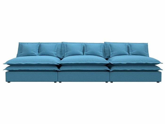 Диван Лига 040 Лонг голубого цвета  - купить Прямые диваны по цене 63999.0