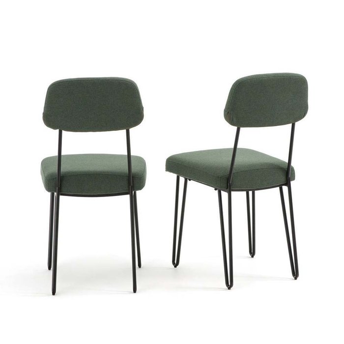 Комплект из двух винтажных стульев Koper серого цвета - купить Обеденные стулья по цене 37634.0