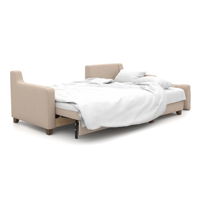  Угловой диван-кровать Mendini EKL бежевого цвета - лучшие Угловые диваны в INMYROOM