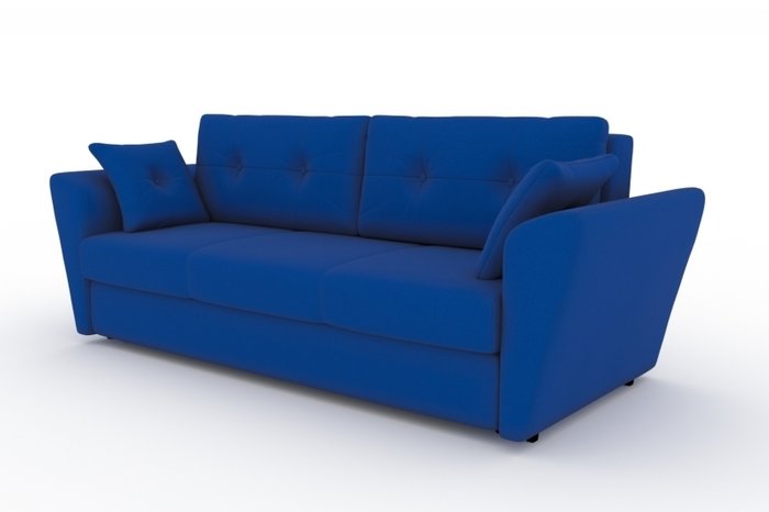 Прямой диван-кровать Neapol синего цвета