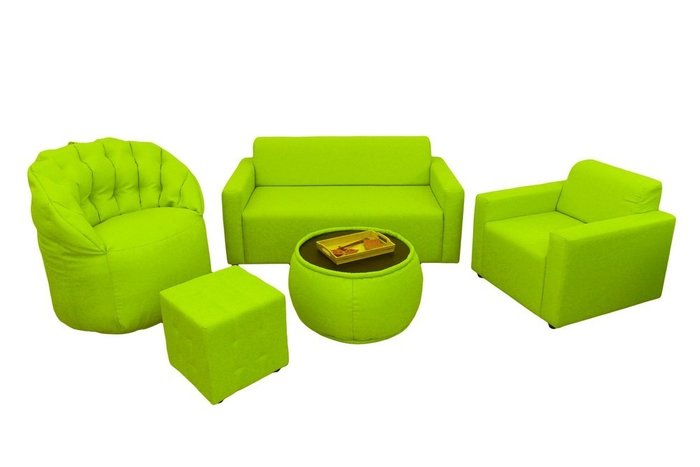 Кресло-пуф ярко зеленого цвета - лучшие Бескаркасная мебель в INMYROOM