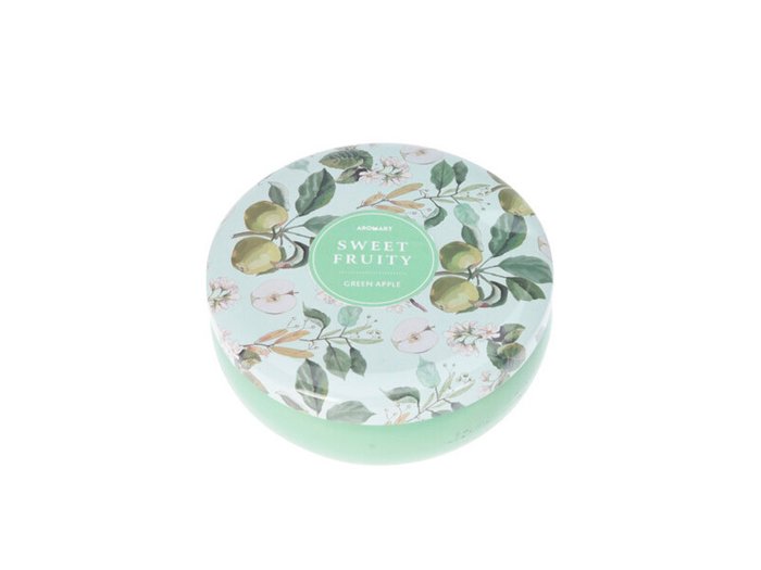 Свеча ароматизированная Sweet Fruity мятного цвета Свеча ароматизированная Sweet Fruity мятного цвета