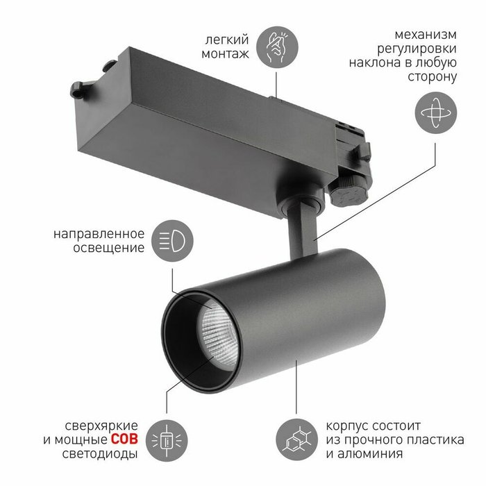 Трековый светильник ЭРА SТR-30-36-30K-B20 Б0049778 - лучшие Трековые светильники в INMYROOM Трековый светильник ЭРА SТR-30-36-30K-B20 Б0049778 - лучшие Трековые светильники в INMYROOM