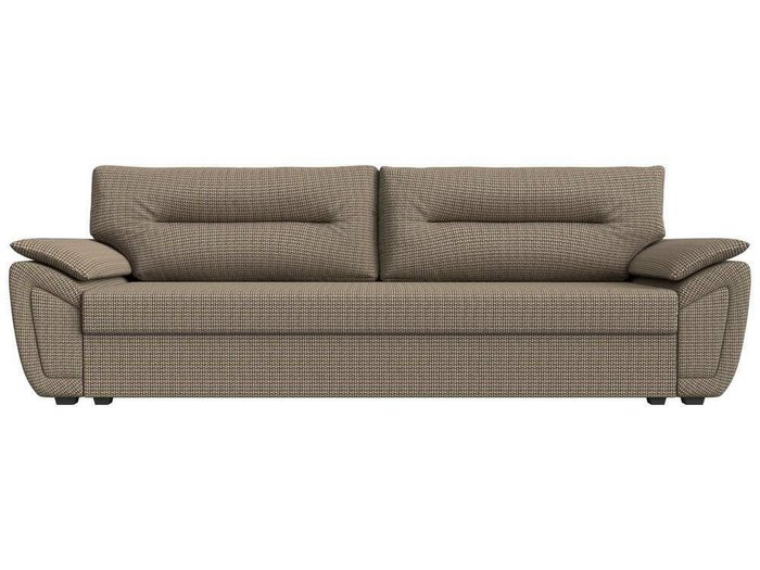 Прямой диван-кровать Нэстор Лайт бежево-коричневого цвета - купить Прямые диваны по цене 29999.0