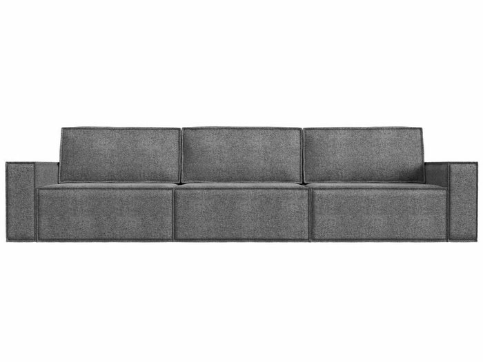 Прямой диван-кровать Куба лонг серого цвета - купить Прямые диваны по цене 80999.0