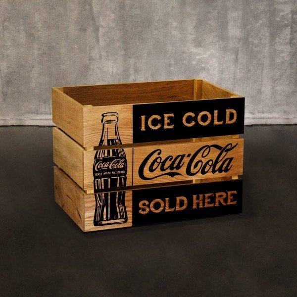 Ящик для хранения Coca-cola из массива дуба
