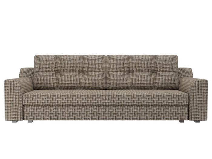 Прямой диван-кровать Сансара коричневого цвета - купить Прямые диваны по цене 39990.0