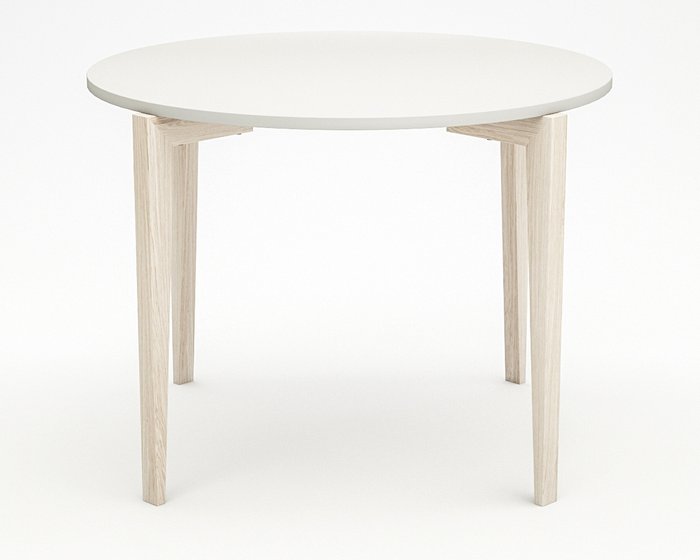 Стол обеденный Circus Compact бело-бежевого цвета - купить Обеденные столы по цене 29930.0