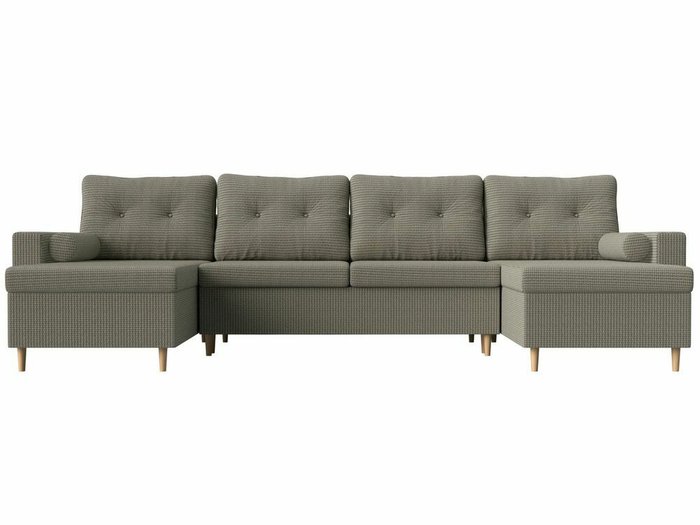 Угловой диван-кровать Белфаст серо-коричневого цвета - купить Угловые диваны по цене 89999.0