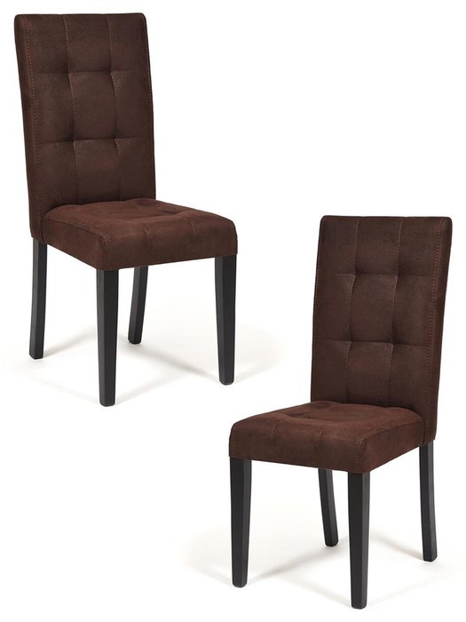 Набор из двух стульев Ditta коричневого цвета