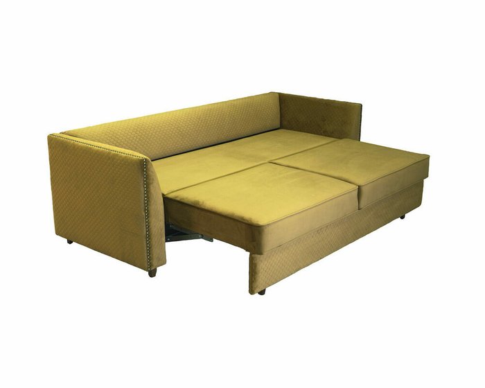 Прямой диван-кровать Сорренто желто-коричневого цвета - лучшие Прямые диваны в INMYROOM