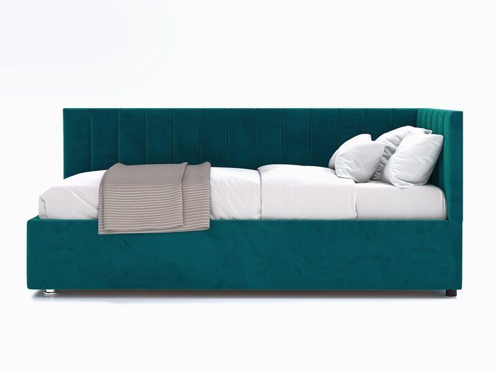 Кровать Negga Mellisa 120х200 сине-зеленого цвета с подъемным механизмом правая - купить Кровати для спальни по цене 50500.0