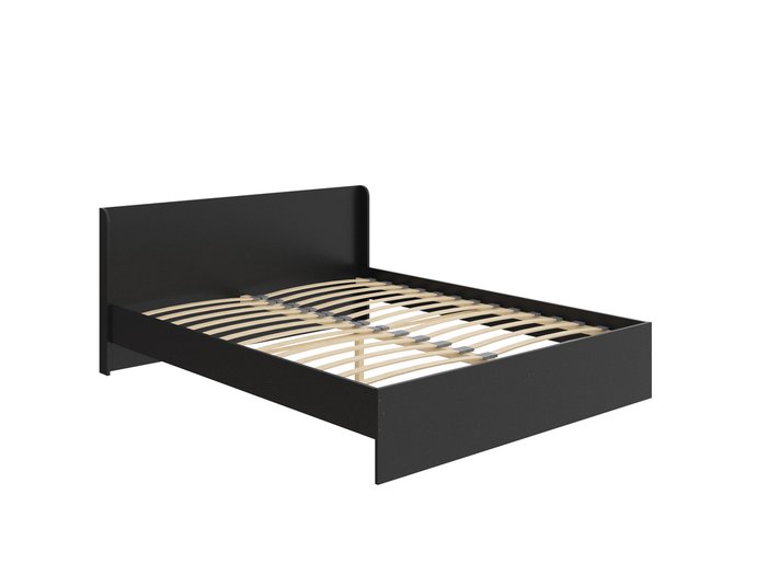 Кровать Practica 140х200 черного цвета - купить Кровати для спальни по цене 11750.0